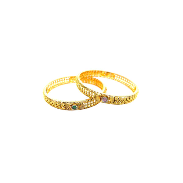 22K Gold Antique Jadtar Bangles| Pachchigar Jewellers