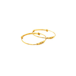 22KT Two Piece Plain Gold Kids Bracelet|Pachchigar Jewellers