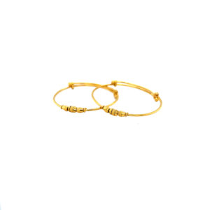 22KT Two Piece Plain Gold Kids Bracelet|Pachchigar Jewellers