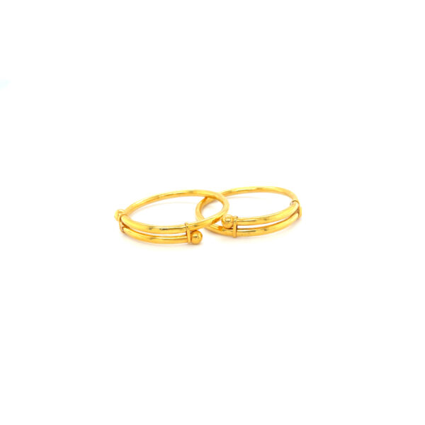 22KT Gold Plain Kadli Bracelet|Pachchigar Jewellers