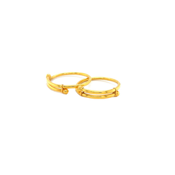 22KT Gold Plain Kadli Bracelet|Pachchigar Jewellers