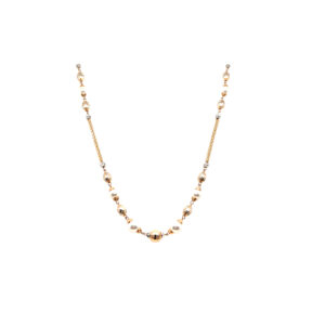 18K Gold Delicate Chain With White Pearl|Pachchigar Jeweller