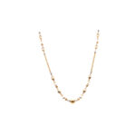 18K Gold Delicate Chain With White Pearl|Pachchigar Jeweller