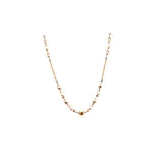 18K Gold Delicate Chain With White Pearl|Pachchigar Jeweller
