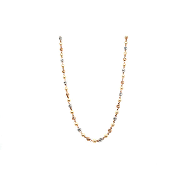 18KT Dual Tone Gold Chain |Pachchigar Jewellers