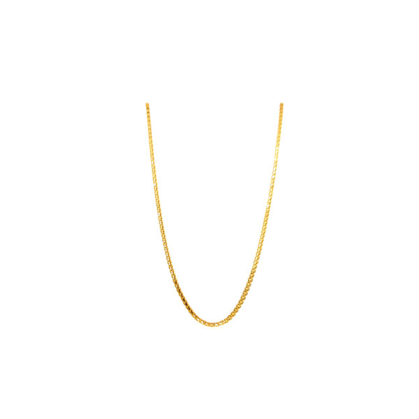 22KT Gold Delicate Daily wear Box Chain|Pachchigar Jeweller