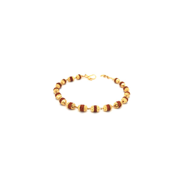 22KT Gold Shivam Rudraksha Bracelet | Pachchigar Jewellers