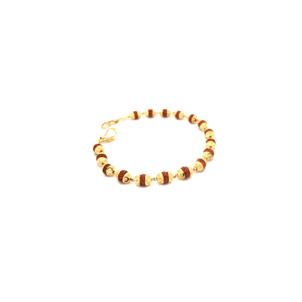 22KT Gold Shivam Rudraksha Bracelet | Pachchigar Jewellers