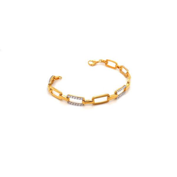 22KT Gold Unique Design Stiff Bracelet |Pachchigar Jewellers