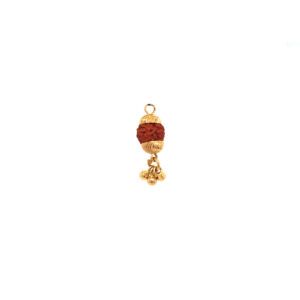 22KT Gold Single Rudraksha Pendant | Pachchigar Jewellers