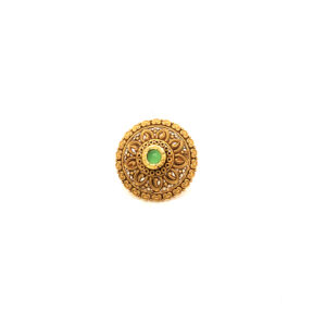 Gold Fine Crafted Antique Ring For Her|Pachchigar Jeweller