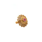 22KT Antique Classic Gold Ring For Women|Pachchigar Jeweller