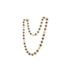 22K Gold Rudraksh Mala With Rhodium Ball|Pachchigar Jeweller