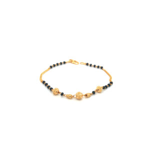 22K Yellow Gold Mangalsutra Hand BraceletPachchigar Jeweller