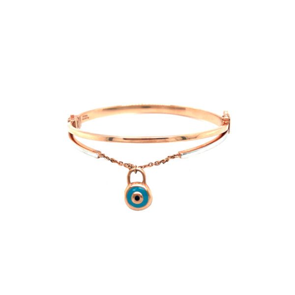 EvilEye 18KT gold Stiff Women Bracelet |Pachchigar Jewellers