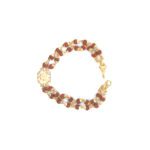 22K Gold Two Line Rudraksha OM Bracelet|Pachchigar Jewellers