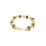 22K Gold Black Rudraksha Beads Bracelet|Pachchigar Jewellers