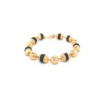 22K Gold Black Rudraksha Beads Bracelet|Pachchigar Jewellers