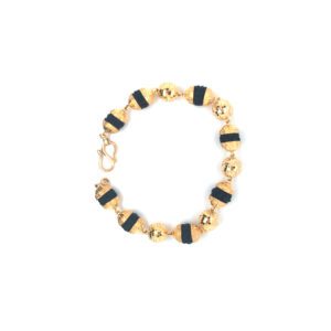 22K Gold Black Rudraksha Beads Bracelet|Pachchigar Jewellers