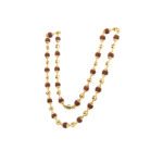 22KT Gold Rudraksha Bead Mala| Pachchigar Jewellers