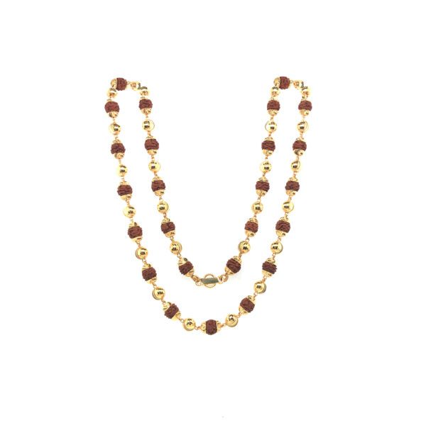 22KT Gold Rudraksha Bead Mala| Pachchigar Jewellers