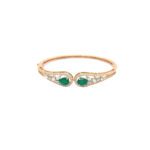 18KT Elegant Diamond Emerald Bracelet |Pachchigar Jewellers