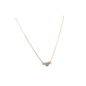 Modern Minimal Gold Chain With Rodium Ball|Pachchigar Jeweller