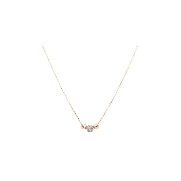 Modern Minimal Gold Chain With Rodium Ball|Pachchigar Jeweller