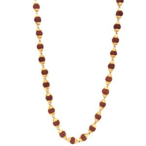 22KT Gold Divine Rudraksha Mala |Pachchigar Jewellers 22KT Gold Divine Rudraksha Mala |Pachchigar Jewellers