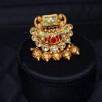 22KT Gold Royal Kundan Traditional Ring|Pachchigar Jewellers