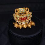 22KT Gold Royal Kundan Traditional Ring|Pachchigar Jewellers