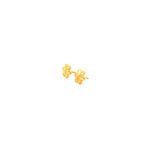 22KT Yellow Gold Floral Studs for Daily Wear