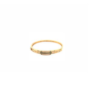 22KT Gold Men’s Designer Kada with CZ Premium Design