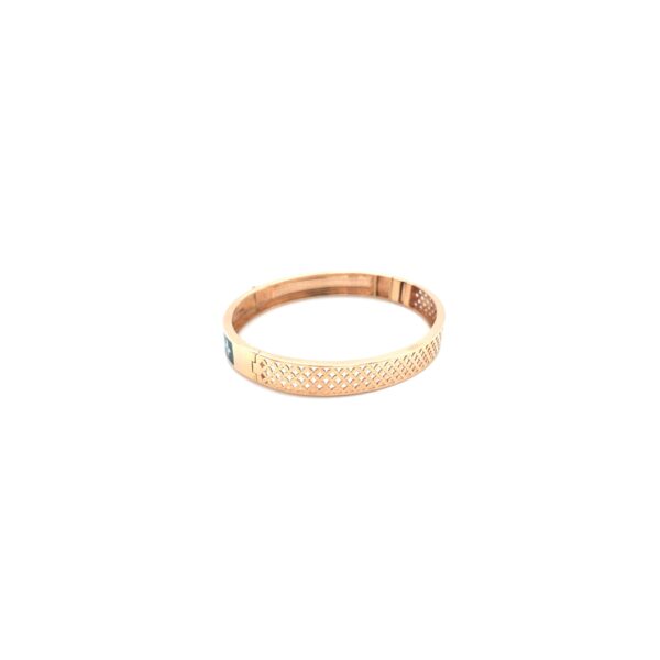 Designer Inspired Rose Gold Bracelet with Black Detailing