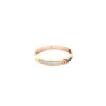 Designer Inspired Rose Gold Bracelet with Black Detailing