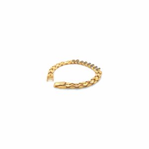 Bold 22KT Gold Men's Bracelet with Greek Key Detailing
