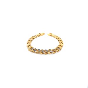 Bold 22KT Gold Men's Bracelet with Greek Key Detailing Bold 22KT Gold Men's Bracelet with Greek Key Detailing