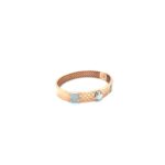 Men’s 18KT Rose Gold Honeycomb-Textured  Bracelet