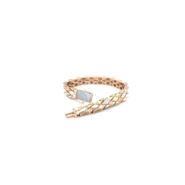 Men’s Rose Gold DiamondLink Bracelet |Pachchigar Jewellers