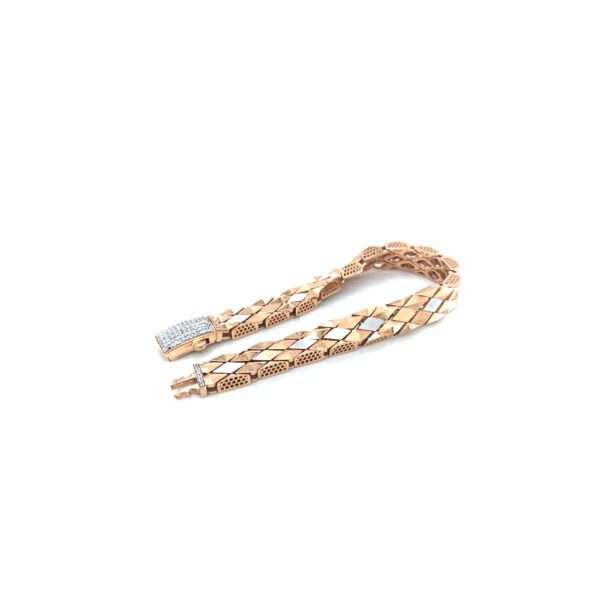 Men’s Rose Gold DiamondLink Bracelet |Pachchigar Jewellers