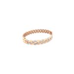 Men’s Classic Chevron-Link Rose Gold Bracelet