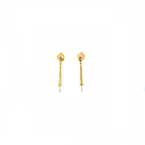 22KT Gold Drop Earrings | Pachchigar Jewellers