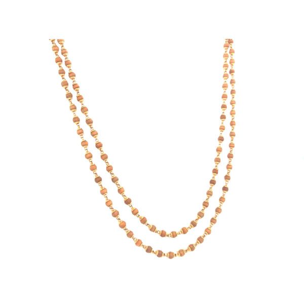 Authentic Rudraksha Mala with Pure 22Kt Gold Touch