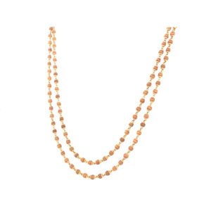 Authentic Rudraksha Mala with Pure 22Kt Gold Touch