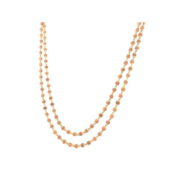 Authentic Rudraksha Mala with Pure 22Kt Gold Touch