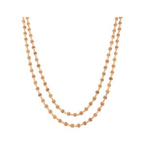 Authentic Rudraksha Mala with Pure 22Kt Gold Touch