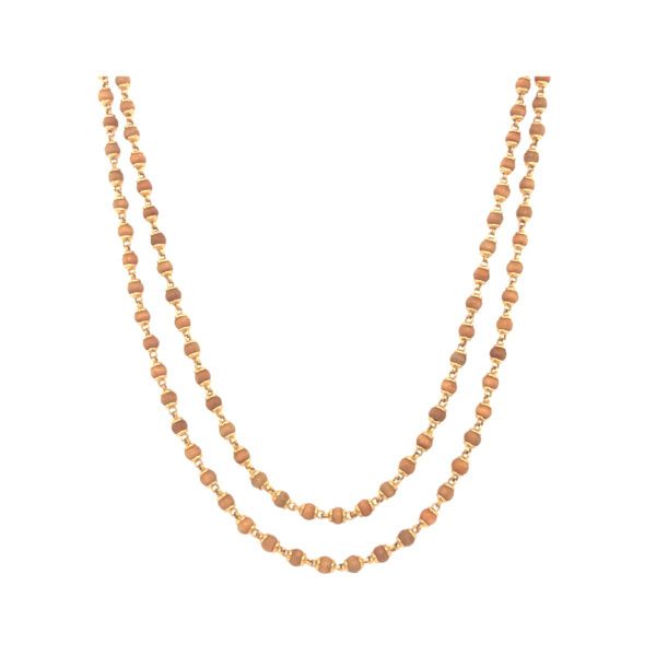 Authentic Rudraksha Mala with Pure 22Kt Gold Touch