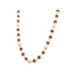 Premium 5 Mukhi Rudraksha Mala with 22Kt Gold