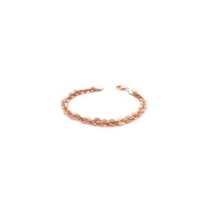 18KT Rose Gold Textured Leaf Bracelet|Pachchigar Jewellers