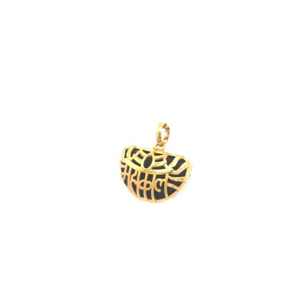 22KT Gold Shiv Mahakal Pendant | Bold Mahadev Jewelry